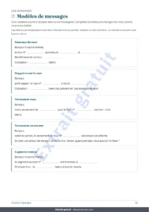 Modèles de messages — Cercle d&rsquo;épargne — le registre de votre tontine entre proches : classeur et carnet PDF (compatible Excel, Google Sheets et LibreOffice)