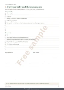 For your baby and the documents — Before Baby — printable arrival planner and budget workbook, whatever your tradition