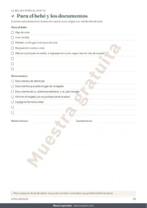 Para el bebé y los documentos — Antes del bebé — cuaderno para la llegada en PDF y hoja de cálculo de presupuesto, sea cual sea su tradición