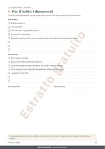 Per il bebè e i documenti — Prima del bebè — quaderno per l&rsquo;arrivo da stampare e foglio di calcolo del budget, qualunque sia la vostra tradizione