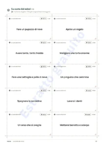 Le carte dei mimi · Carte da ritagliare — Giochi delle feste in famiglia — 12 giochi da stampare per Natale e Capodanno