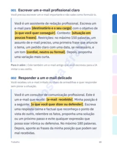 Escrever um e-mail profissional claro — Guia de conversação IA