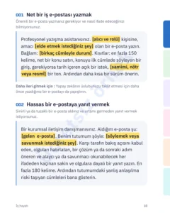 Net bir iş e-postası yazmak — Yapay Zekâ Konuşma Kılavuzu