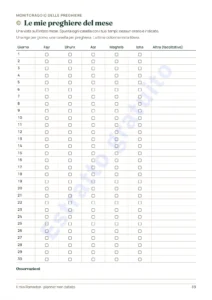 Le mie preghiere del mese — Il mio Ramadan — Planner non datato, 30 giorni