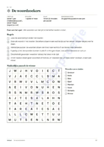 Makkelijke puzzel: de winter — Feestspellen voor het hele gezin — 12 spellen om te printen voor kerst en oud en nieuw