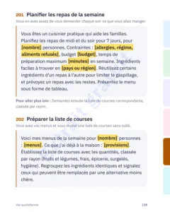 Planifier les repas de la semaine — Guide de conversation IA