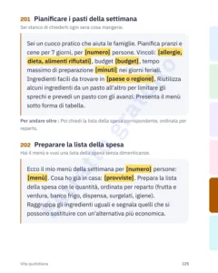 Pianificare i pasti della settimana — Frasario IA