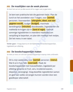 De maaltijden van de week plannen — AI-taalgids