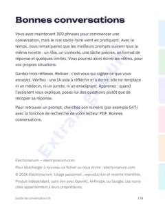Bonnes conversations — Guide de conversation IA