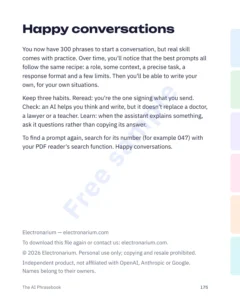 Happy conversations — The AI Phrasebook