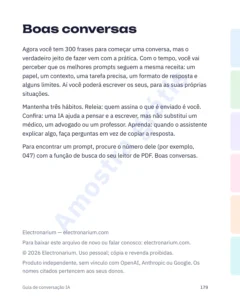 Boas conversas — Guia de conversação IA