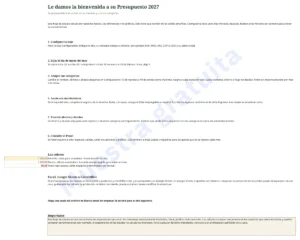 Empezar aquí — Presupuesto 2027 — plantilla Excel y Google Sheets, mes a mes, en tu moneda
