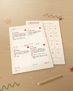 年末倒计时日历 — 可打印的亲子活动卡片，每天一张，一起迎接新年