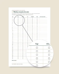 Meu Ramadã — Planner sem datas, 30 dias
