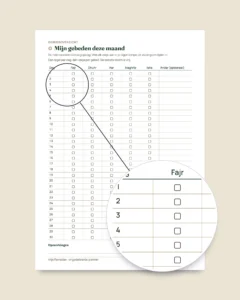 Mijn Ramadan — Ongedateerde planner voor 30 dagen