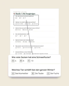 Festliche Familienspiele — 12 Spiele zum Ausdrucken für Weihnachten und Silvester