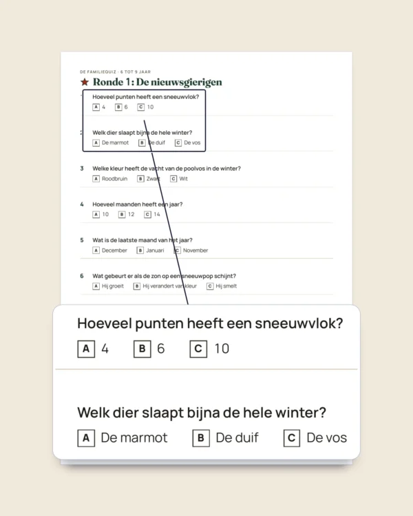 Feestspellen voor het hele gezin — 12 spellen om te printen voor kerst en oud en nieuw