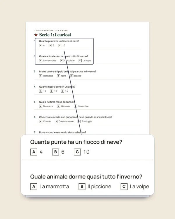 Giochi delle feste in famiglia — 12 giochi da stampare per Natale e Capodanno