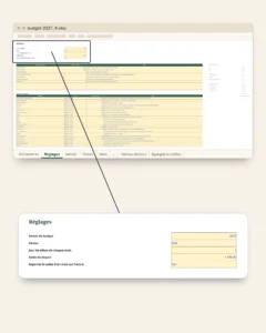 Budget 2027 — tableur Excel et Google Sheets, mois par mois, dans votre devise