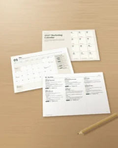 2027 Marketing Calendar — dates by market and post ideas, PDF + spreadsheet + calendar file