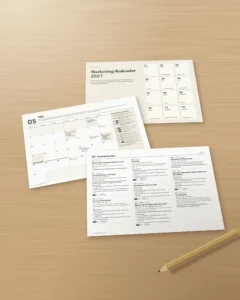 Marketing-Kalender 2027 — Termine nach Land und Ideen für Beiträge, PDF + Tabelle + Kalenderdatei