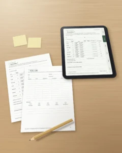 Mon carnet de séances — journal d'entraînement sur 12 semaines (marche, course, salle), PDF à imprimer